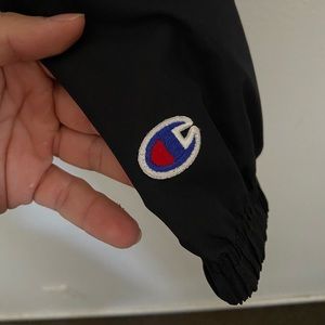 M Black Champion Windbreaker